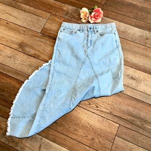 🎯Skyes The Limit Retro BOHO CHIC Jean Skirt Sz 4